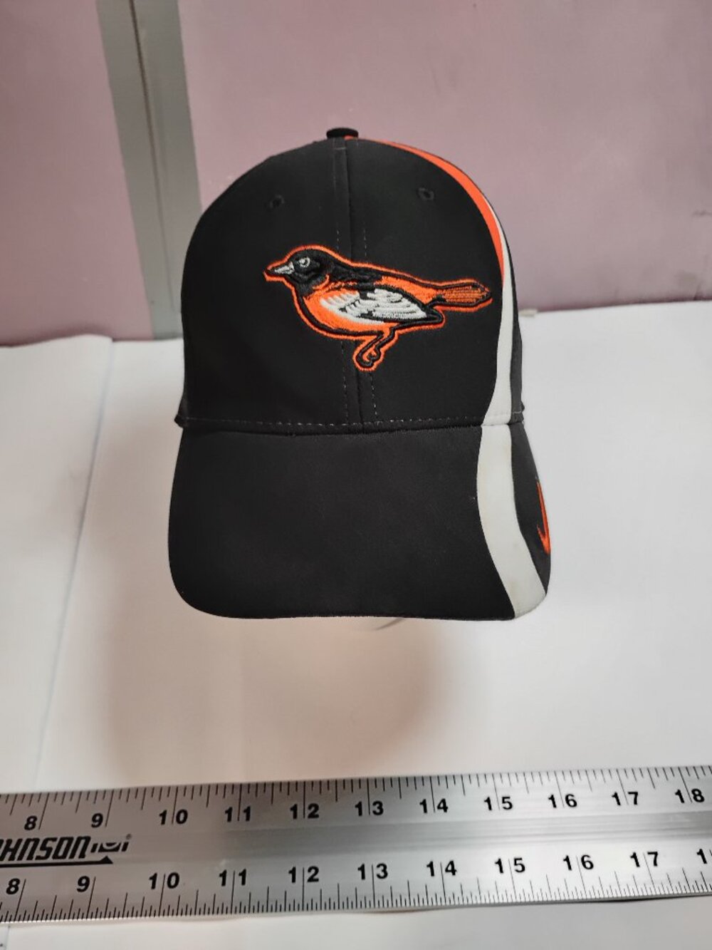 Nike Baltimore Orioles Dri-FIT Adjustable Baseball Hat Black Orange Cap